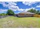Spacious backyard with well-maintained lawn and fenced perimeter, perfect for outdoor activities and privacy at 4503 Lace Cascade Ct, Lutz, FL 33558