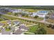Aerial shot featuring a home near a school, showcasing its prime location and community amenities at 6700 Devlin Ln, Wesley Chapel, FL 33545