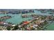 Aerial view of the home and waterfront community at 8014 12Th S Ave, St Petersburg, FL 33707