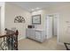 Upper landing with a convenient wet bar, mini fridge, sink, and plenty of counter space at 13143 Palmilla Cir, Dade City, FL 33525