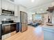 This kitchen opens up to a living room area at 1734 Shore Acres Ne Blvd, St Petersburg, FL 33703
