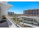 Spacious balcony offering panoramic city views and plenty of room for outdoor seating at 175 1St S St # 1003, St Petersburg, FL 33701