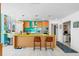Modern kitchen features sleek countertops, stainless steel appliances, and breakfast bar seating at 175 1St S St # 1003, St Petersburg, FL 33701