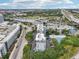 Aerial view of the condo community near the river, with easy access to bridges and roads at 201 Laurel # 308, Tampa, FL 33602