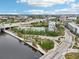 Community aerial view of waterways at 201 Laurel # 308, Tampa, FL 33602