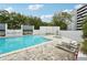 Community pool and hot tub area at 201 Laurel # 308, Tampa, FL 33602