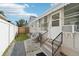 Back porch with awning, steps and iron railings at 3611 4Th N Ave, St Petersburg, FL 33713