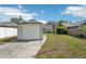 Detached garage and well-maintained backyard at 3611 4Th N Ave, St Petersburg, FL 33713