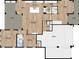 Detailed floor plan showcasing the layout of the home's living spaces, kitchen, and bedrooms at 3911 W San Nicholas St, Tampa, FL 33629