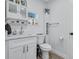 A well-maintained bathroom featuring vanity storage, medicine cabinet, and great lighting at 4151 Sunrise S Dr, St Petersburg, FL 33705