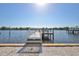 Picturesque dock featuring Adirondack chairs perfect for enjoying the waterfront view at 4151 Sunrise S Dr, St Petersburg, FL 33705