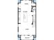 Floorplan of home's second floor featuring kitchen, dining, living area and balcony at 445 31St N Way, St Petersburg, FL 33713