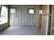 Home under construction with block walls, and wooden frame of the walls and windows at 5001 21St N Ave, St Petersburg, FL 33710