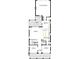Layout of the first floor with the entry, study, dining, kitchen, Gathering, lanai and 2-car garage at 5001 21St N Ave, St Petersburg, FL 33710