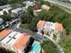 Scenic aerial view featuring nearby highway access, common area pool and condo residences at 805 100Th N Ave, St Petersburg, FL 33702