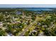 Aerial view of the neighborhood, showcasing the property's proximity to the bay and surrounding residential area at 311 83Rd Ne Ave, St Petersburg, FL 33702