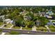 Aerial view of the property highlighting its location with mature trees and convenient street access at 311 83Rd Ne Ave, St Petersburg, FL 33702