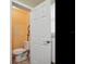 Small toilet room with simple decor at 402 S Barbara Ln, Tampa, FL 33609
