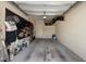 Well-lit garage space with an organized storage system, ready for your vehicles and projects at 4118 Gauge Line Loop, Tampa, FL 33624