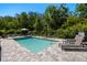 Outdoor pool with patio furniture at 4118 Gauge Line Loop, Tampa, FL 33624