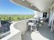 Spacious balcony with barstool seating and views of the city at 4141 Bayshore Blvd # 1103, Tampa, FL 33611