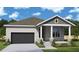 Charming single-story home features a stylish front porch, stone accents, and an attached two-car garage at 4244 11Th N Ave, St Petersburg, FL 33713
