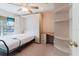 Multi-purpose bedroom with built-in murphy bed, storage, and a desk at 428 Moorings Cove Dr # 7F, Tarpon Springs, FL 34689