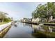 Waterfront condos with boat docks provide direct access to the canal at 428 Moorings Cove Dr # 7F, Tarpon Springs, FL 34689