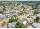 An aerial view of a suburban neighborhood featuring well-maintained homes and mature trees at 5810 8Th Ave, New Port Richey, FL 34652
