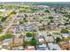 An expansive aerial shot captures a quiet residential community, with tree-lined streets and green spaces at 5810 8Th Ave, New Port Richey, FL 34652