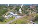 A vibrant aerial shot showcasing the property and the expansive surrounding community at 636 Sunset S Dr, St Petersburg, FL 33707