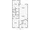 Detailed floor plan showcasing the layout of the home, including room dimensions at 8765 Bardmoor Blvd # 107, Seminole, FL 33777