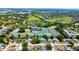 Aerial view shows proximity to tennis courts, community amenities, swimming pool and neighborhood features at 10035 82Nd St, Seminole, FL 33777