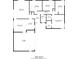 Detailed floor plan showcasing the layout of this 1423 sq ft home including three bedrooms, two baths, and garage at 10035 82Nd St, Seminole, FL 33777