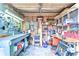Spacious workshop with well-organized tools, workbench, and storage shelves at 129 Siobhan Ave, Tampa, FL 33613
