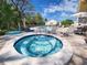 The cozy hot tub promises year-round relaxation in this amenity-rich community at 1500 Sunset Rd # C7, Tarpon Springs, FL 34689