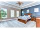 Bedroom featuring a spacious layout, neutral tones, and natural light to create a relaxing retreat at 15305 Fishhawk Preserve Dr, Lithia, FL 33547