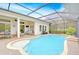 A sparkling screened-in pool, patio area, and lush landscaping perfect for relaxing and entertaining at 15305 Fishhawk Preserve Dr, Lithia, FL 33547