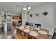 Inviting dining room with hardwood floors, decor and a rustic wooden table at 20537 Lace Cascade Rd, Land O Lakes, FL 34637