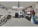 Spacious garage featuring ample storage, organization and room for recreation at 20537 Lace Cascade Rd, Land O Lakes, FL 34637