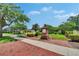 Neighborhood park features lush landscaping and brick paved walkways at 20537 Lace Cascade Rd, Land O Lakes, FL 34637