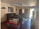 Comfortable living room with hardwood floors and direct access to the balcony, perfect for enjoying the view at 3206 W Azeele St # 218, Tampa, FL 33609