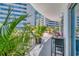 Large terrace with plants, outdoor furniture, and city views at 449 S 12Th St # 504, Tampa, FL 33602