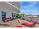 Expansive patio with ample seating, stylish flooring, and lush potted plants at 449 S 12Th St # 504, Tampa, FL 33602