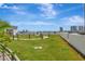 Lush rooftop green space for relaxation with manicured lawn and walking path at 449 S 12Th St # 504, Tampa, FL 33602