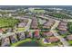 Bird's eye view displays the property's access to a beautiful body of water near a well-established community at 4506 Stickley Ct, Palmetto, FL 34221
