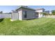 Spacious backyard featuring a shed for extra storage and well-maintained lawn at 511 York Dale Dr, Ruskin, FL 33570