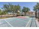 Well-maintained outdoor basketball court with fencing, providing a recreational space for residents at 511 York Dale Dr, Ruskin, FL 33570