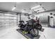 Spacious garage with epoxy flooring and plenty of room for parking and storage at 511 York Dale Dr, Ruskin, FL 33570