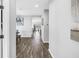 Hallway view leading to the dining area and living spaces within the home's layout at 511 York Dale Dr, Ruskin, FL 33570